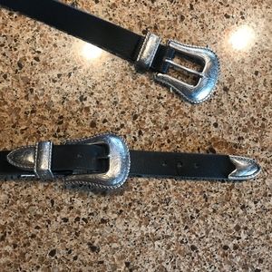 Double Buckle Western Belt